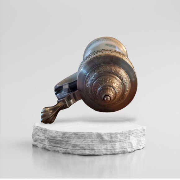 Beautiful Vintage handmade painting Beer tankard Made from Porcelain - Picture 2 of 6